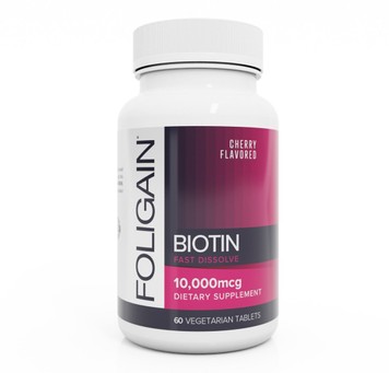 Biotin Hair Booster 10,000mcg Fast Dissolve (cherry Flavor) 60 Vegetarian Tablets ID999MARKET_6065820 фото товара